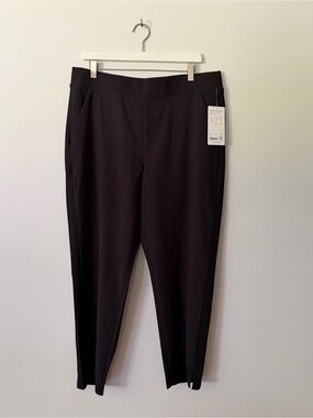 NWT’s Athleta Black Brooklyn Ankle pants size 16 feather weight stretch fabric